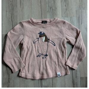 Petit Main x WWF Penguin Pink Sweater, 110 or 4-5Y (Z4)